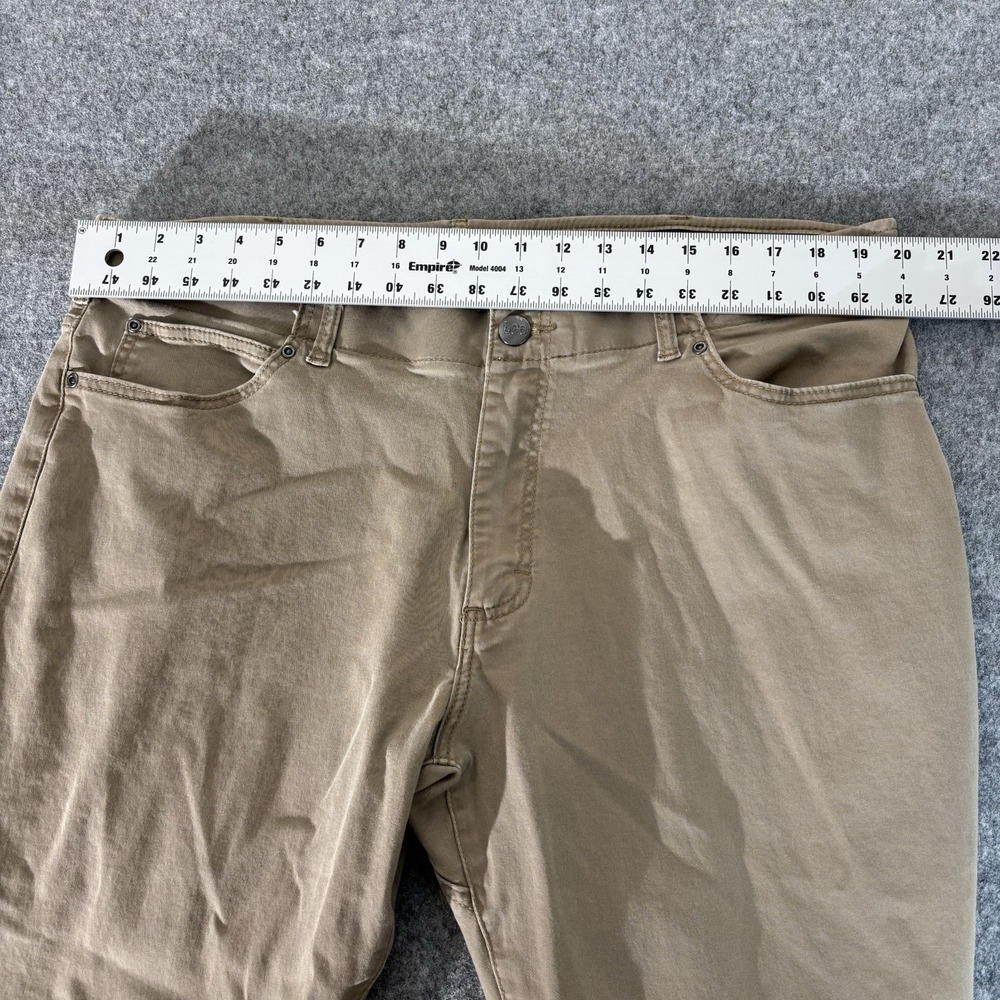 Lee Pants Extreme Motion Khaki Mens 40x30 (Fits 40x28) Straight Fit Stretch Tan - Picture 10 of 14
